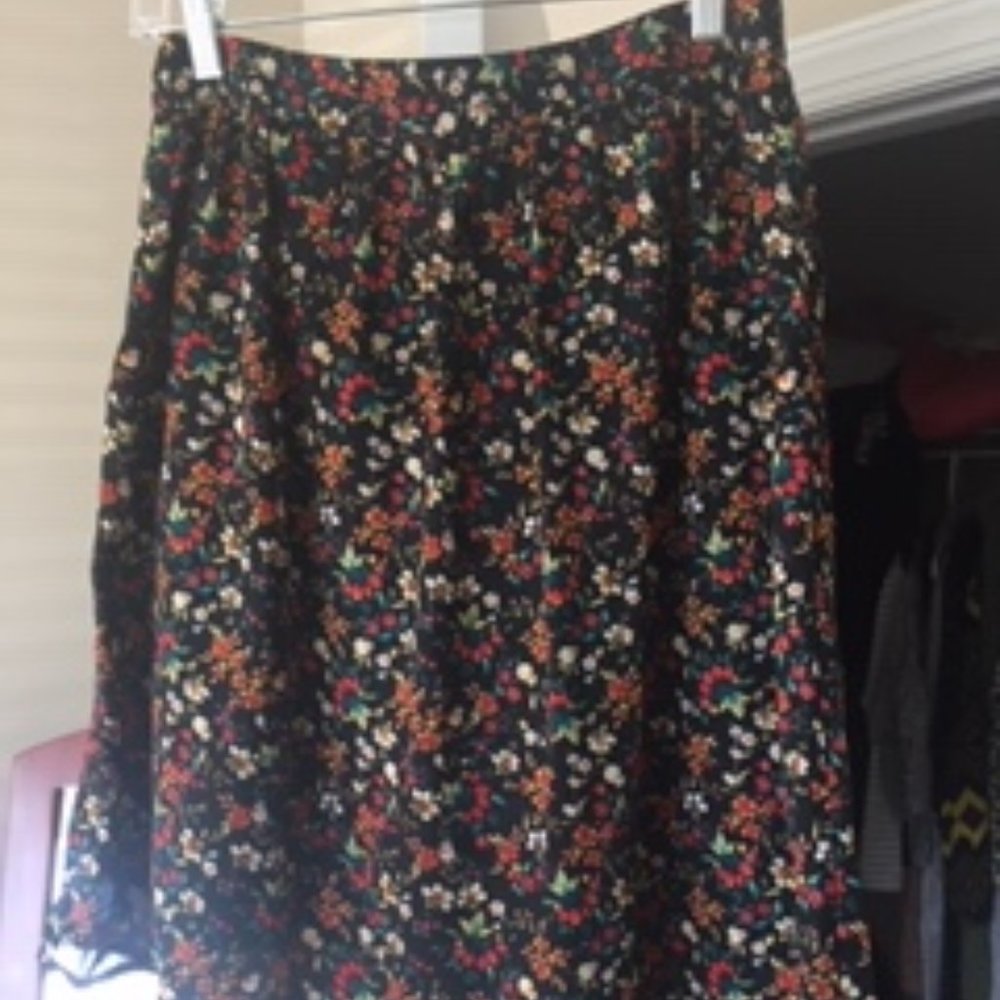 J Crew Knee-Length Flowy Skirt
